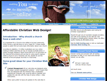 Tablet Screenshot of christianwebdesign.com.au